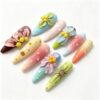 1033 Rainy Floral Nails
