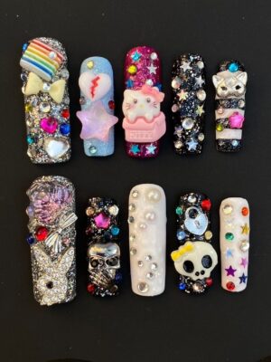 Kawaii Grunge Nails