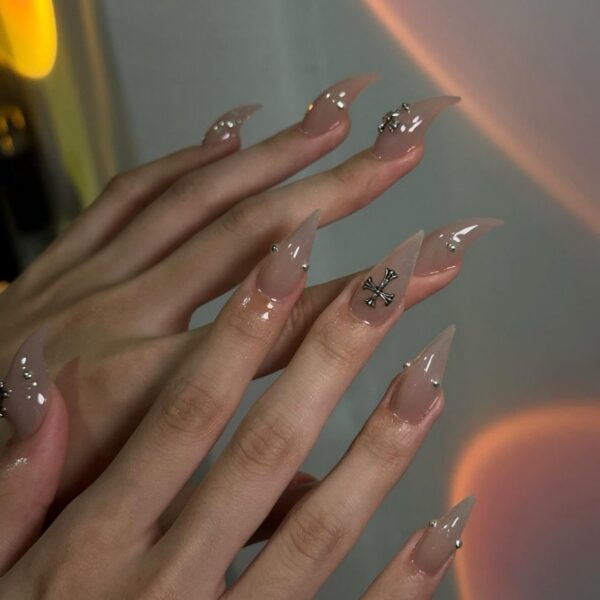 Nude Chrome Cross