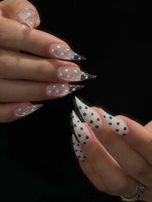 Black White Polka Dot