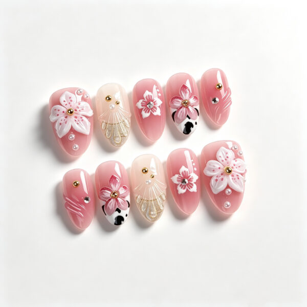 Blush Floral Cone